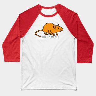 Year of the Rat Gold Baseball T-Shirt